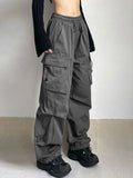 Spodnie cargo Damen Techwear w stylu oversize z szerokimi nogawkami