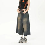 Y2K Oversize-Jorts: Luzne szorty dżinsowe w stylu streetwear
