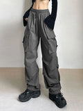 Spodnie cargo Damen Techwear w stylu oversize z szerokimi nogawkami