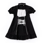 MinikleidKleid Kawaii Gothic puchowe Rękawy