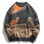 Dinozaur sweter w stylu E-girl
