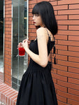 Eleganty Lolita Gothic Sukienka Bodycon Wiązanie z koronki Czarny Podwiązka Partywear