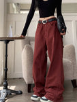 Oversizowe jeansy w stylu baggy dla kobiet Y2K Rote