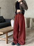 Oversizowe jeansy w stylu baggy dla kobiet Y2K Rote