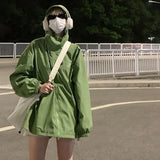 Techwear Windbreaker dla kobiet - Wodoodporny płaszcz Y2K Trenchcoat
